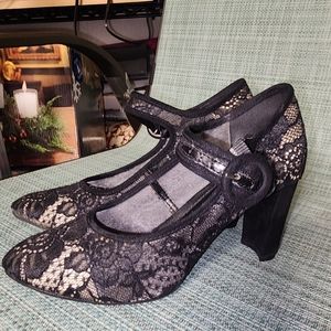 Lace Rose Pinup 2.5" Pumps Heels